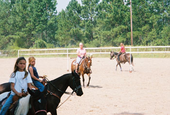 KB Horse Camp students